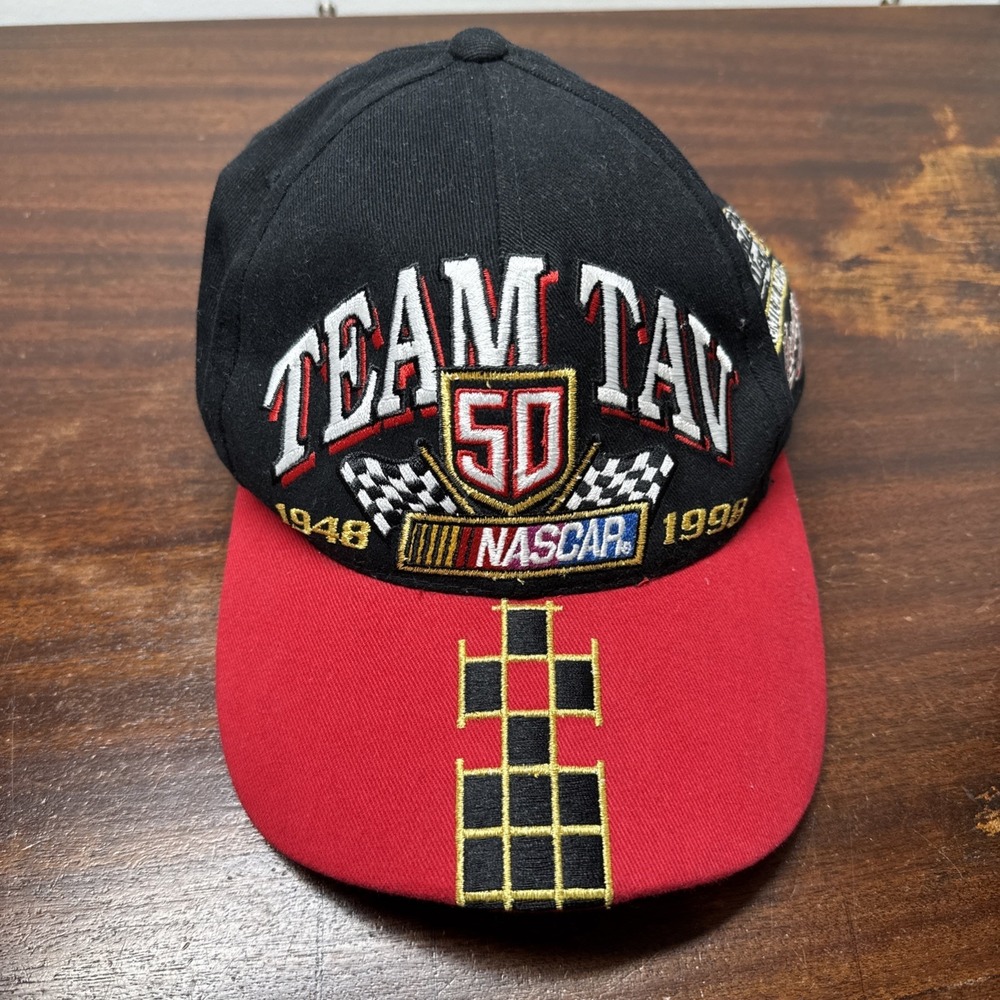 Vintage Limited Edition Team Tav Racing NASCAR Snapback Hat Cap cotton